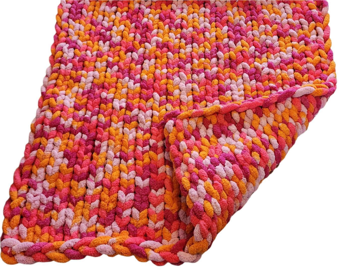 Pinkaboo Pink Chenille blanket