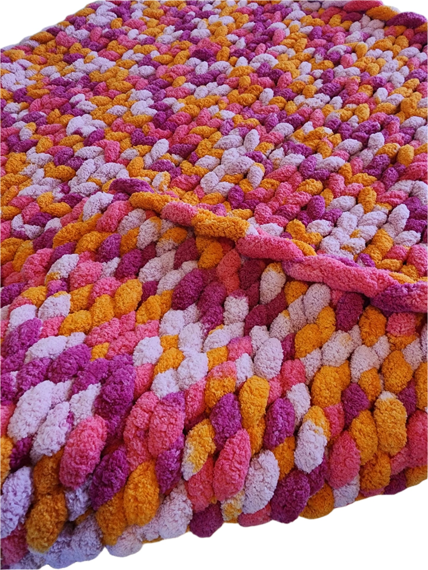 Pinkaboo Pink Chenille blanket