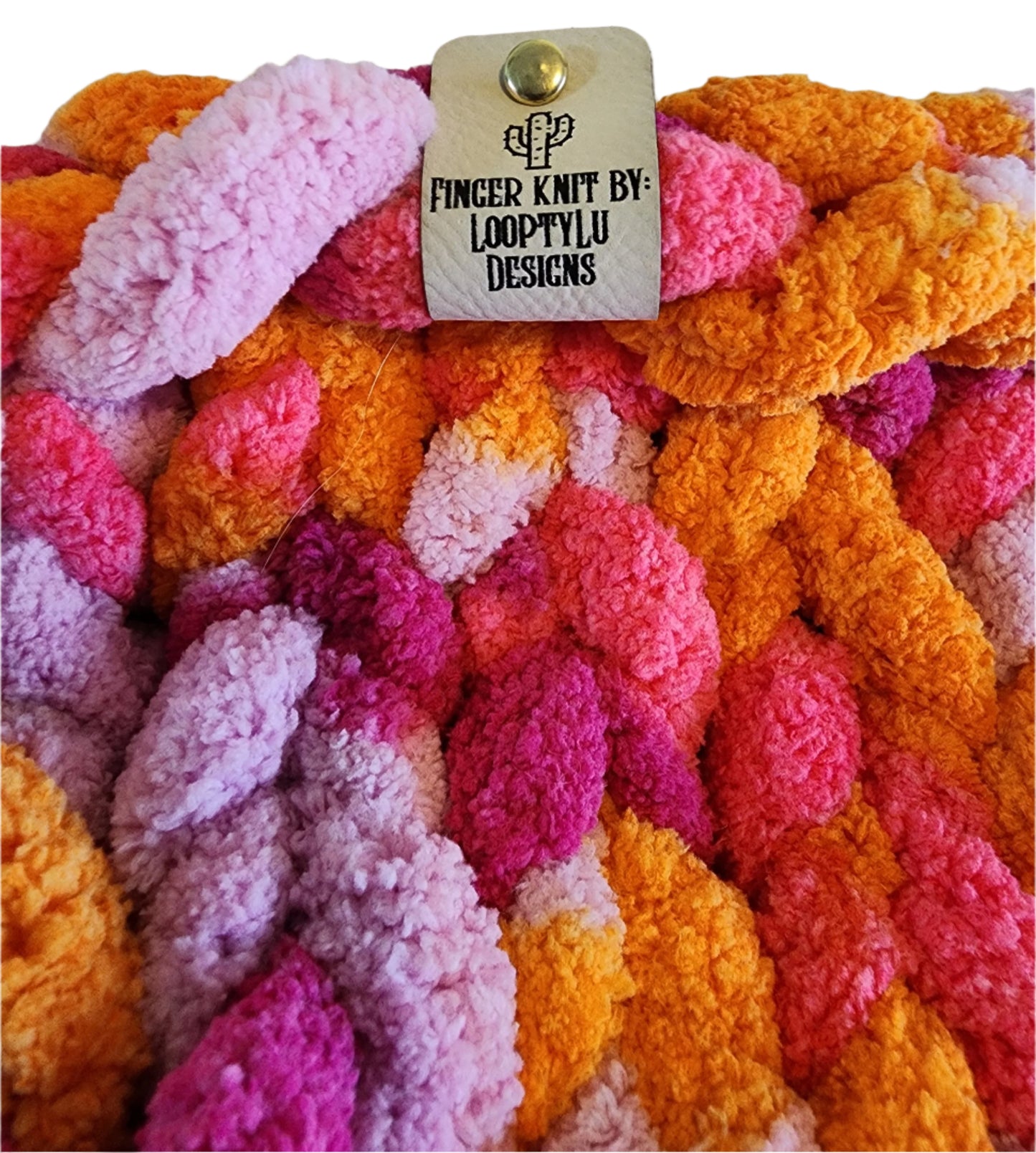 Pinkaboo Pink Chenille blanket
